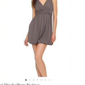 Suzi Chin for Maggy Boutique Charcoal Mini Dress